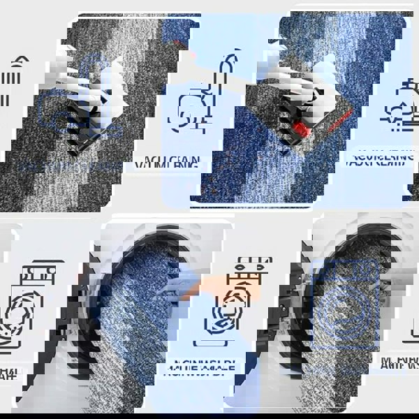 Anyhouz Anymat Doormat Brown Stripe Non Slip Dirt Resistant Mat For Kitchen And Bathroom