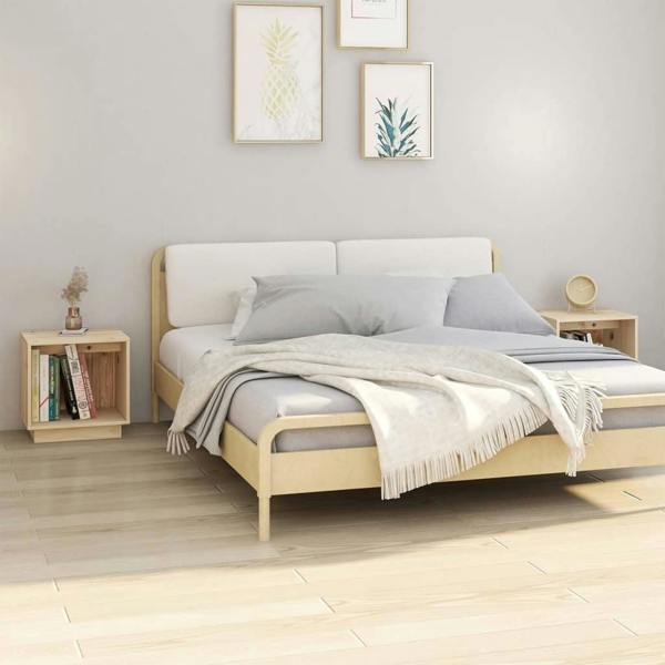 Berkfield Bedside Cabinets 2 pcs 40x30x40 cm Solid Wood Pine