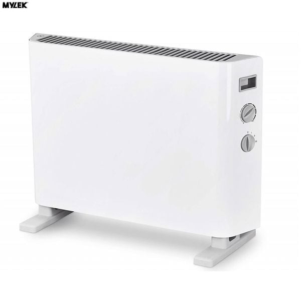 MYLEK Convector Heater Electric 2000W Free Standing Radiator - Portable, 3 Power Modes with Adjustable Thermostat
