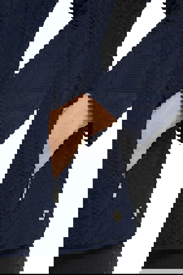 PennyPlain Diamond Quilt Gilet - French Navy