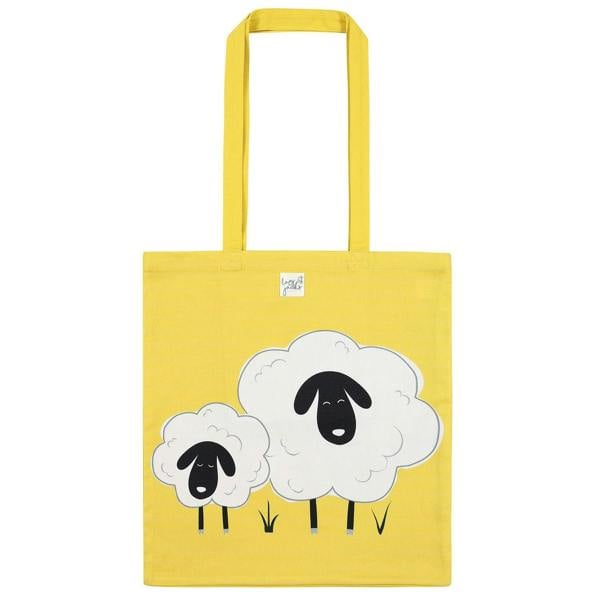 Lazy Jacks Sheep Tote Bag - Yellow