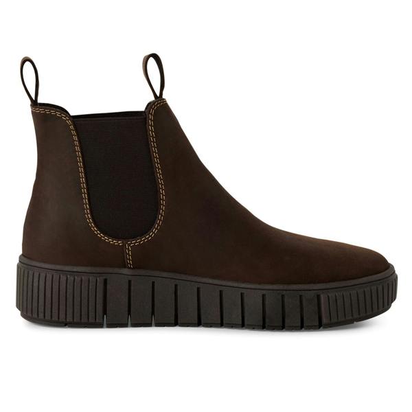 Tamaris Womens Brown Leather Chelsea Ankle Boots