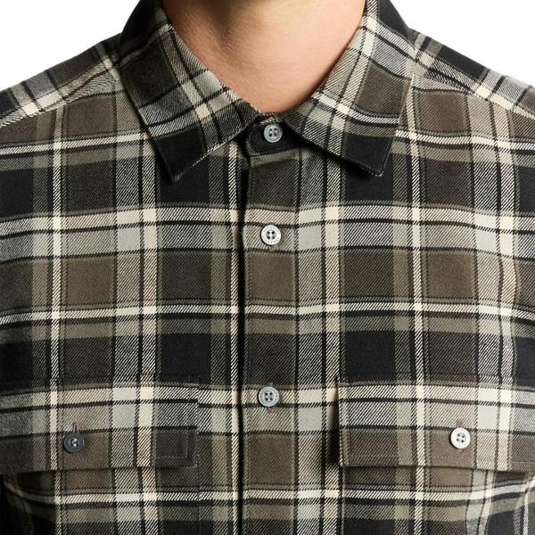 Lyle & Scott Black Brushed Cotton Check Shirt XS