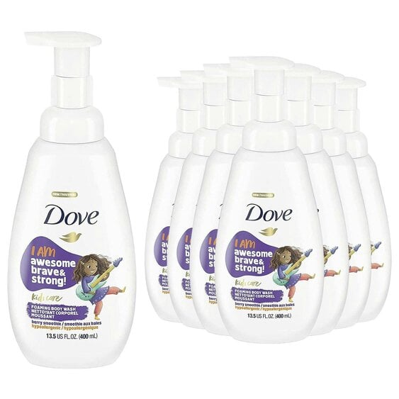 Dove Kids Care Body Wash Berry Smoothie Hypoallergenic Shower Gel 400ml 8 Pack