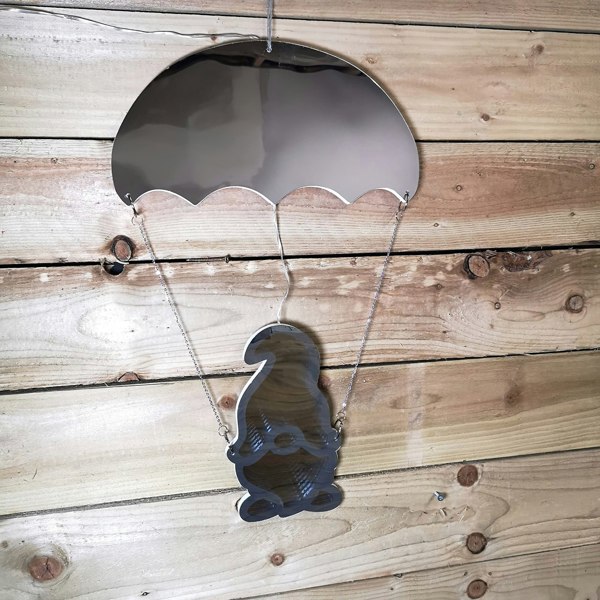 Samuel Alexander 60cm Infinity Light up Hanging Parachute Gonk Christmas Decoration with Multi-Coloured LEDs