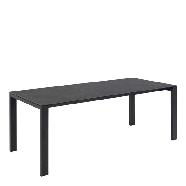 Wyld Haus Mexico 8 Seater Matt Black Ceramic Dining Table