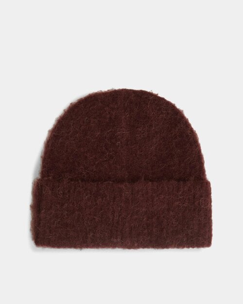 Tommy Hilfiger TH Elevated Chic Womens Beanie - Deep Burgundy