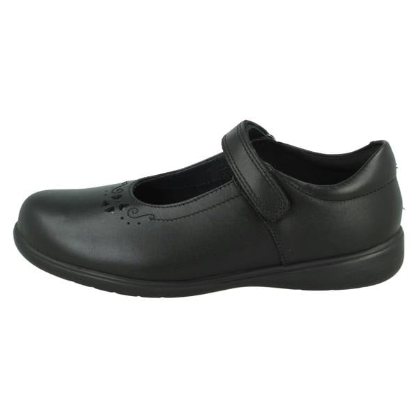 Start-rite Girls Start-Rite Heart-Bow School Shoes Glisten