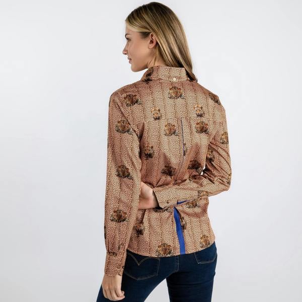 LEOPARD PRINT WOMENS SHIRT - Premium Men's Patterned Shirt by Claudio Lugli | Bold Design, Tailored Fit, Best Printed Shirts