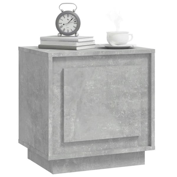 Berkfield Bedside Cabinet Concrete Grey 44x35x45 cm Engineered Wood