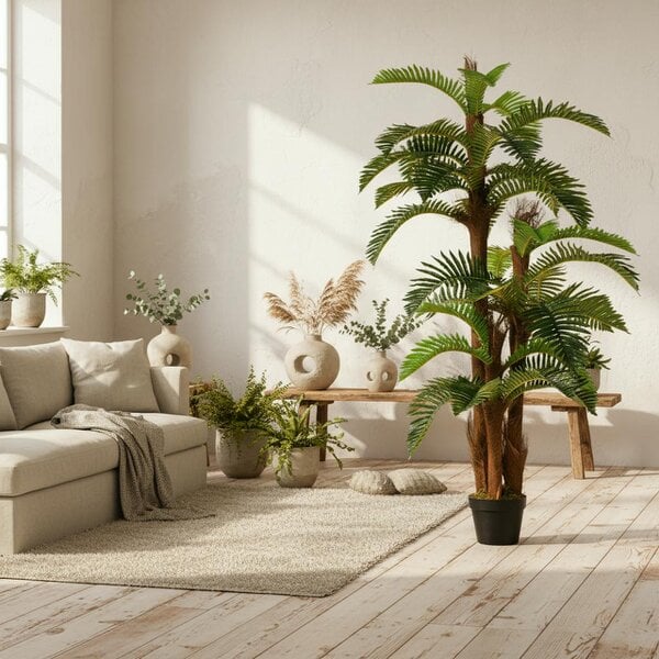 Wyld Haus Nohane Roma Artificial Green Fern Style Plant In Pot For Interior Decorative Use