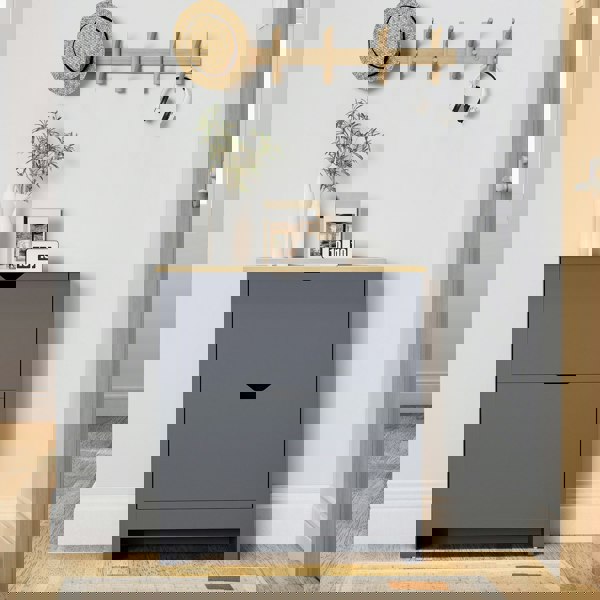 Flip-down Shoe Cabinet