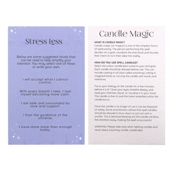 Serano Pack of 12 Stress Less Spell Candles