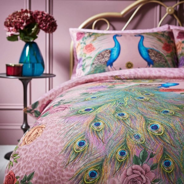 Matthew Williamson Xanadu Peacock 200 Thread Count Cotton Sateen Duvet Cover Set