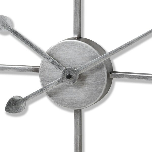 Wyld Haus Heart Shaped Silver Open Frame Wall Clock