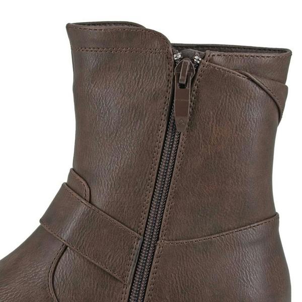 Cipriata Womens/Ladies Tilda PU Biker Boots - Brown - 