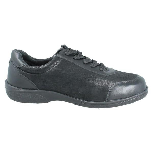 DB Shoes Ladies DB Shoes Wide Fit With Stretch Casual Lace Up/Zip Shoes Wayfaring