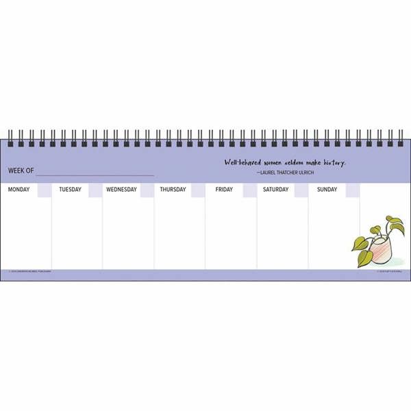 Andrews McMeel Publishing Women's Wit Weekly Perpetual Desk Calendar, Perpetual Calendars and Diaries, Week To View, Lifestyle, Gift