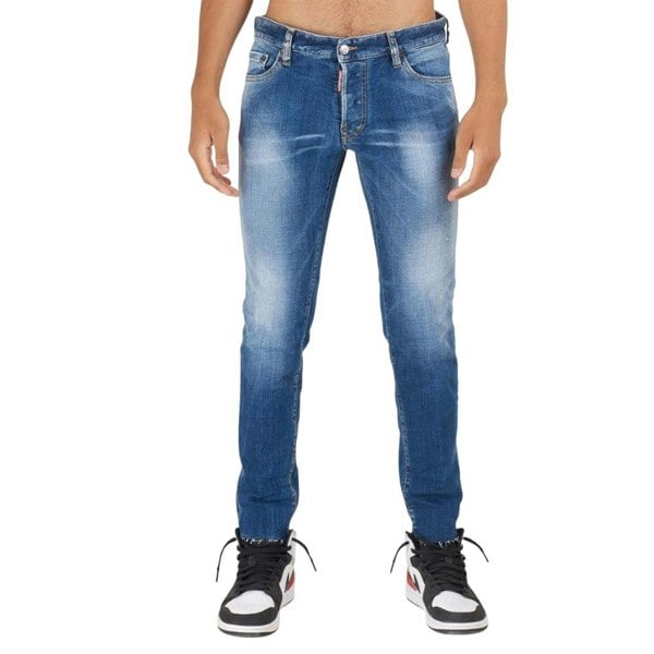 DSquared2 Mens Cropped Slim Jeans - Blue