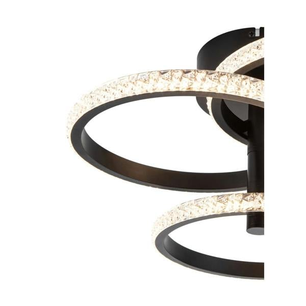COSYLYTE Cowan 3 Ring Integrated LED Beaded Ceiling Light