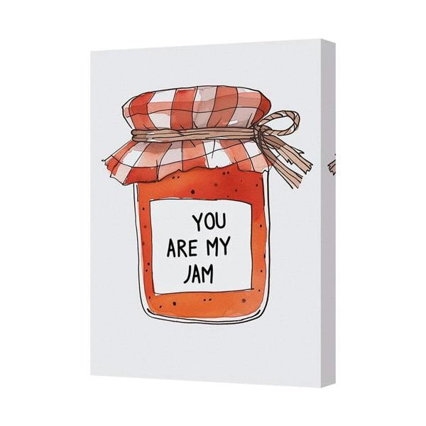 Benjamin Tate Design You Are My Jam Canvas Art Print Contemporary Home Decor UK Handmade