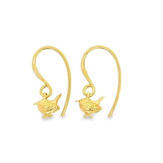Reeves & Reeves Gold Wren Earrings