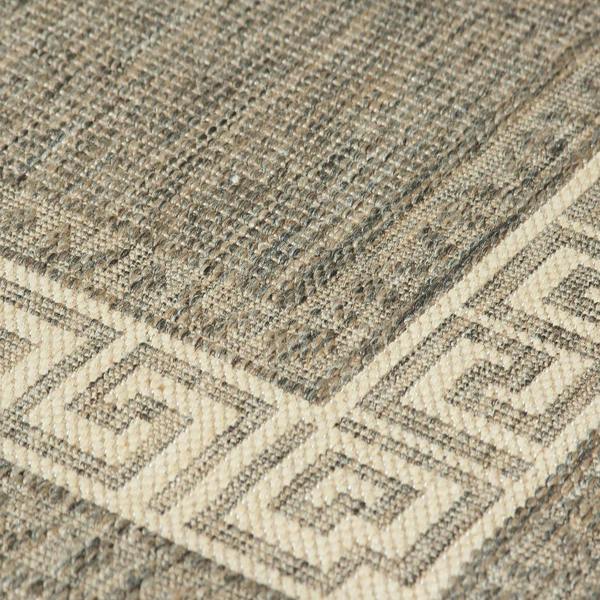 Kitchen Rug Grey Non Slip Greek Key Border Large Small Runner Heavy Duty Carpet Mat