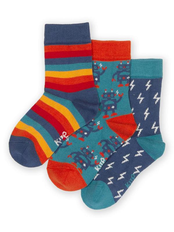 Kite Boys Organic Rob The Bot Socks