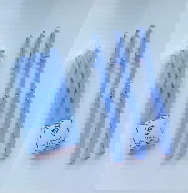 folding dermaplaning tool & eyebrow shaper - pack of 3 purple