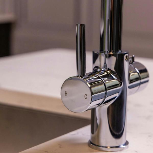 Flode Kyld 4 in 1 Instant Boiling & Cold Water Tap with Filtered Chilled Water | Polished Chrome Finish