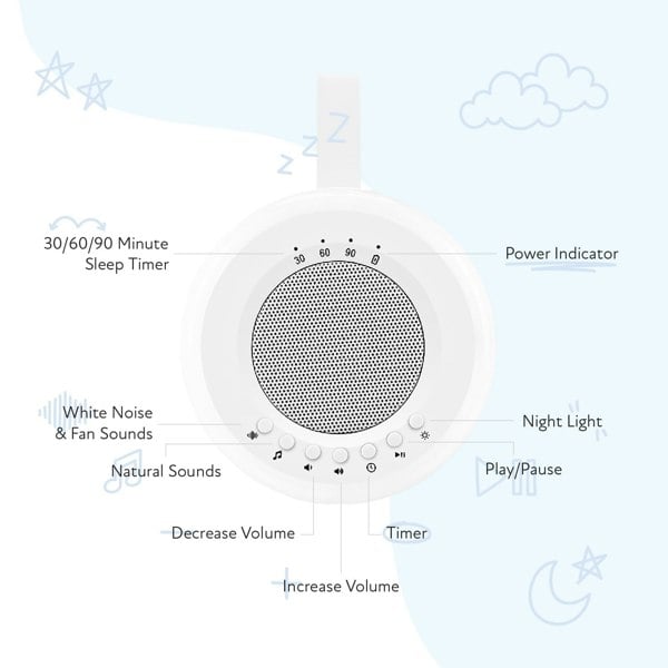 LUMI Portable White Noise Machine - LUMI Sleep