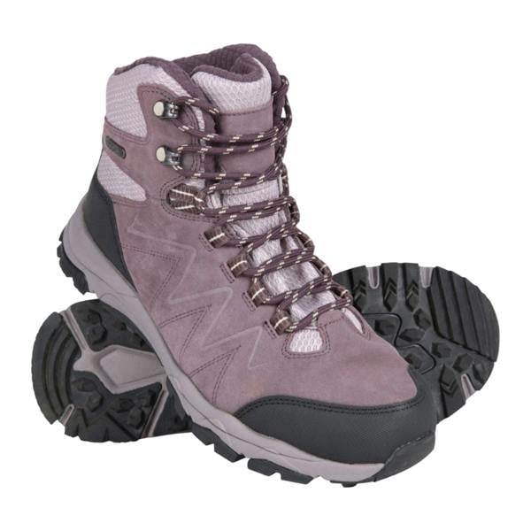 Mountain Warehouse Womens/Ladies Ortler Suede Walking Boots - Lilac - 