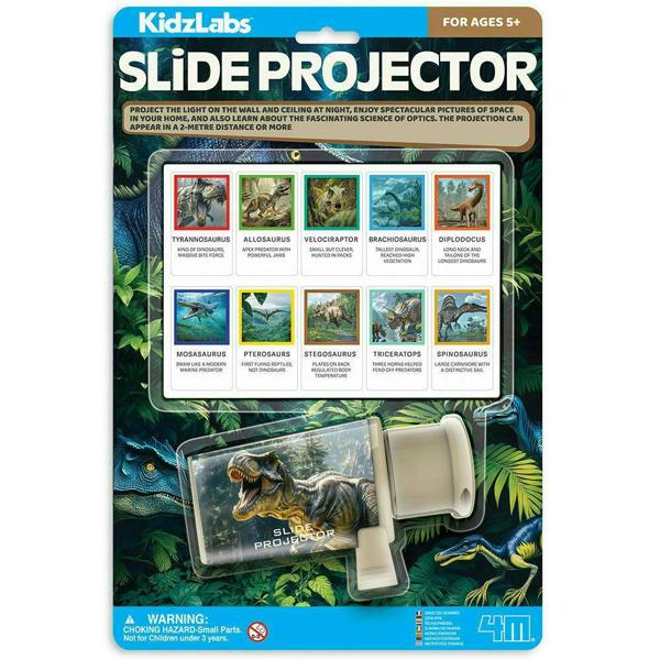 4M Kidzlabs Slide Projector Dino | Kids Toy Projectors with Dinosaur Slides