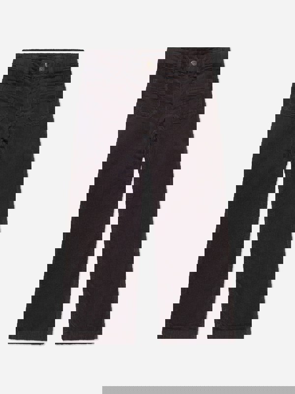 Bonpoint Girls Junon Wide Leg Trousers in Brown