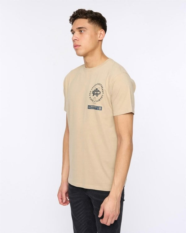 Duck and Cover Chellforth T-Shirt - Greige