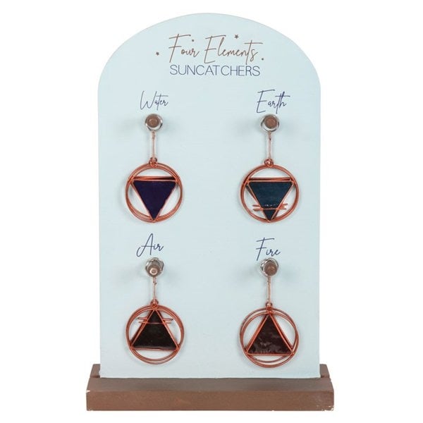 Serano Set of 24 Four Elements Suncatchers on Display