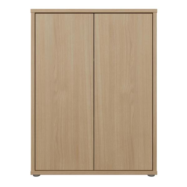 Furniture To Go Alice Springs Tall 2 Door Cupboard with Push-to-Open Doors in Elegancia Oak