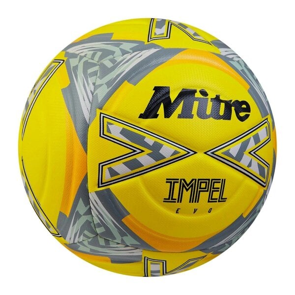 Mitre Impel Evo 24 Football Training Ball Yellow Sizes 4-5