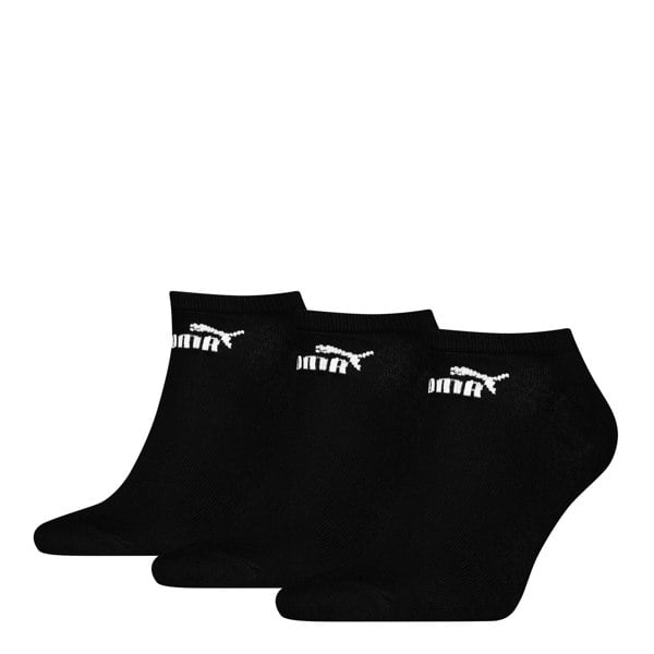 Puma Unisex Adult Logo Trainer Socks (Pack of 3) - Black