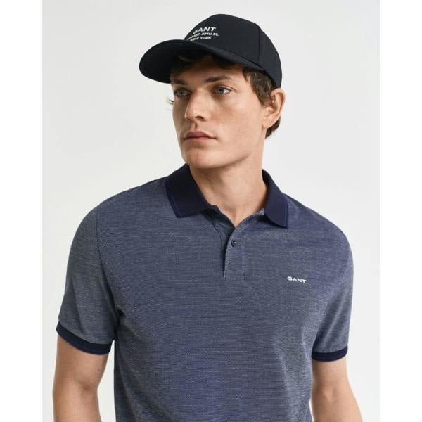 Gant Mens 4-Color Oxford Polo Shirt - Blue - 