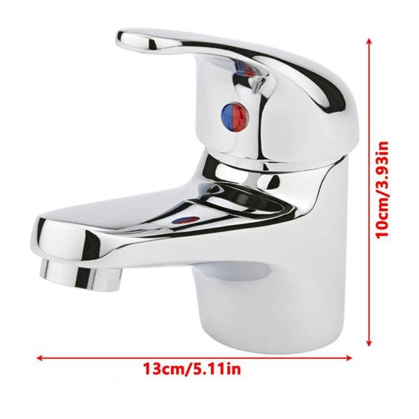 Havendro Cloakroom Basin Mono Mixer Tap Chrome Bathroom Sink Tap with Fixings and Waste