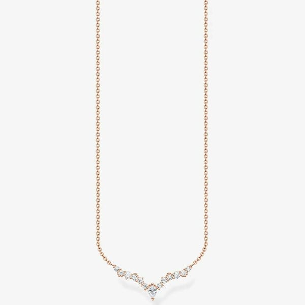 THOMAS SABO Rose Gold Plated Necklace KE2172-416-14-L45V