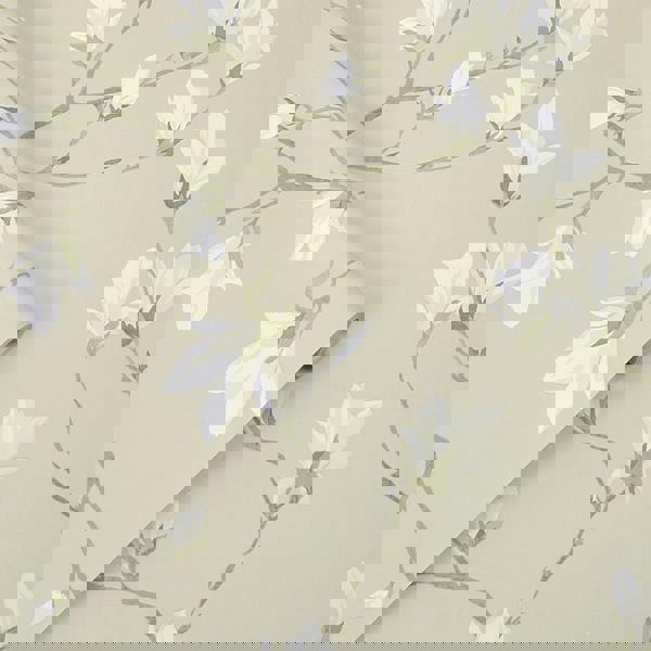 Laura Ashley Magnolia Grove Wallpaper - Natural - 10m