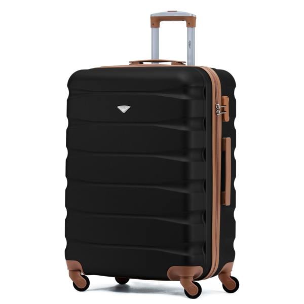 Flight Knight 25" Medium Suitcase Check-in Hold Luggage Hard Shell 4 Wheels TSA Lock