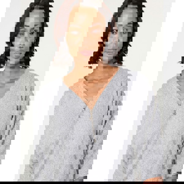 Blue Vanilla Plain Half Zip Top