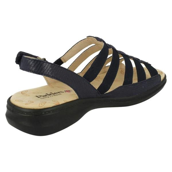 Padders Ladies Padders Wide Fit Strappy Sandals Lesley