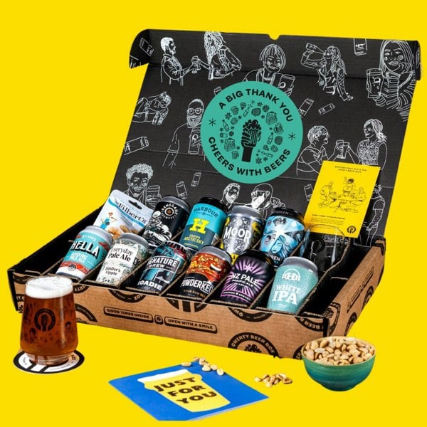 QWERTY Beer Box Premium IPA / Pale Ale Thank You Gift Hamper