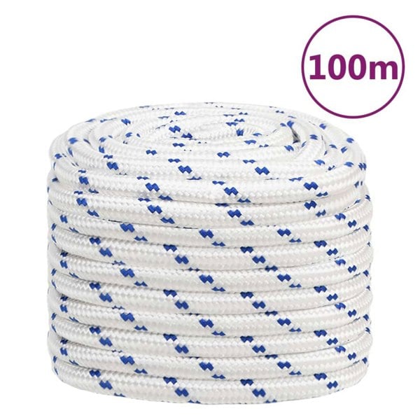 Berkfield Boat Rope White 20 mm 100 m Polypropylene