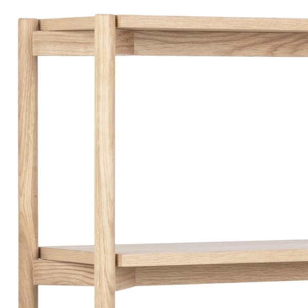 Wyld Haus Berrytwist White Oak Veener Bookcase 4 Shelves