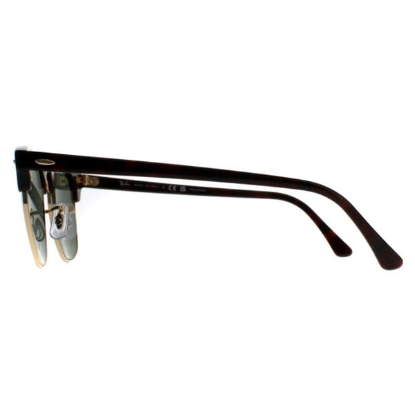 Ray-Ban Sunglasses Clubmaster 3016 990/58 Red Havana Green Polarized Small 49mm